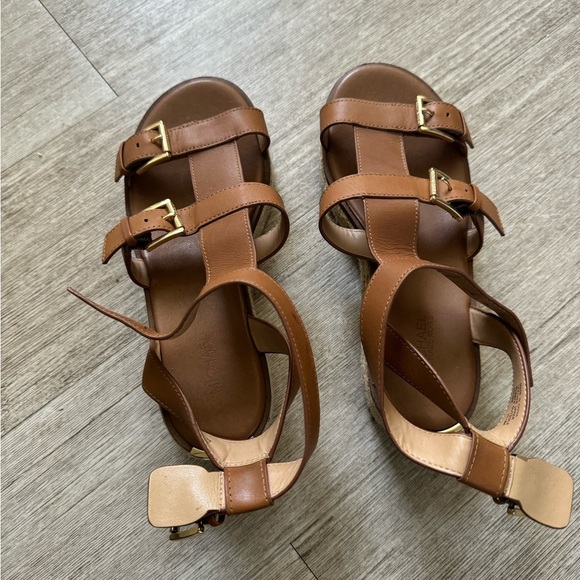 MICHAEL KORS Women's Acorn Ankle Strap Espadrille Sandals - Picture 2 of 7